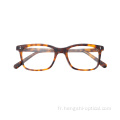 Gentleman Retro Mesdames Élégtiques lunettes de lunettes acétates